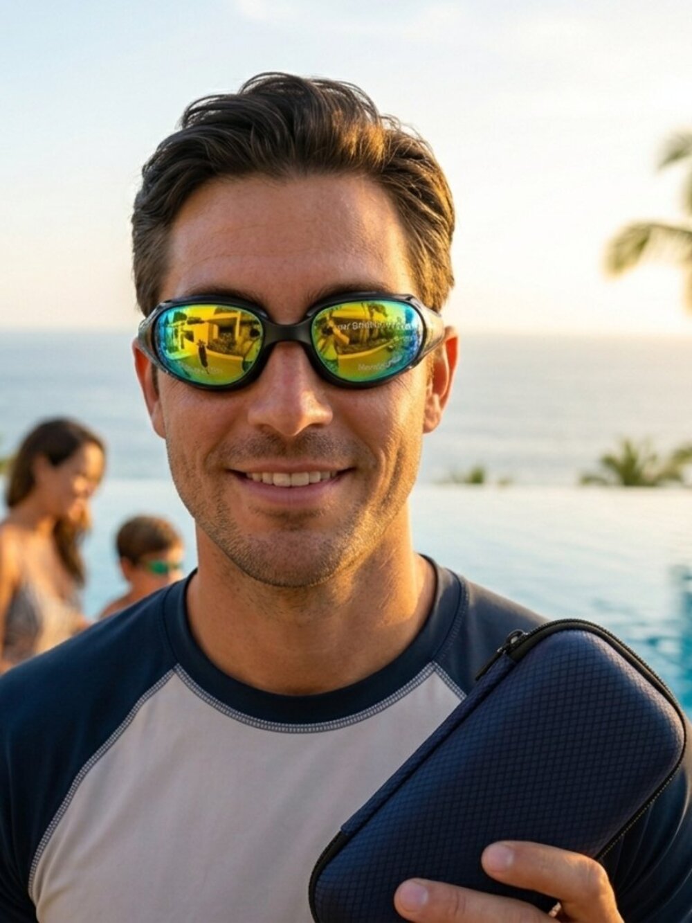 Swim Sharp Professional Adult Swim Goggles Set – Anti-Fog & UV Shield Mirrored